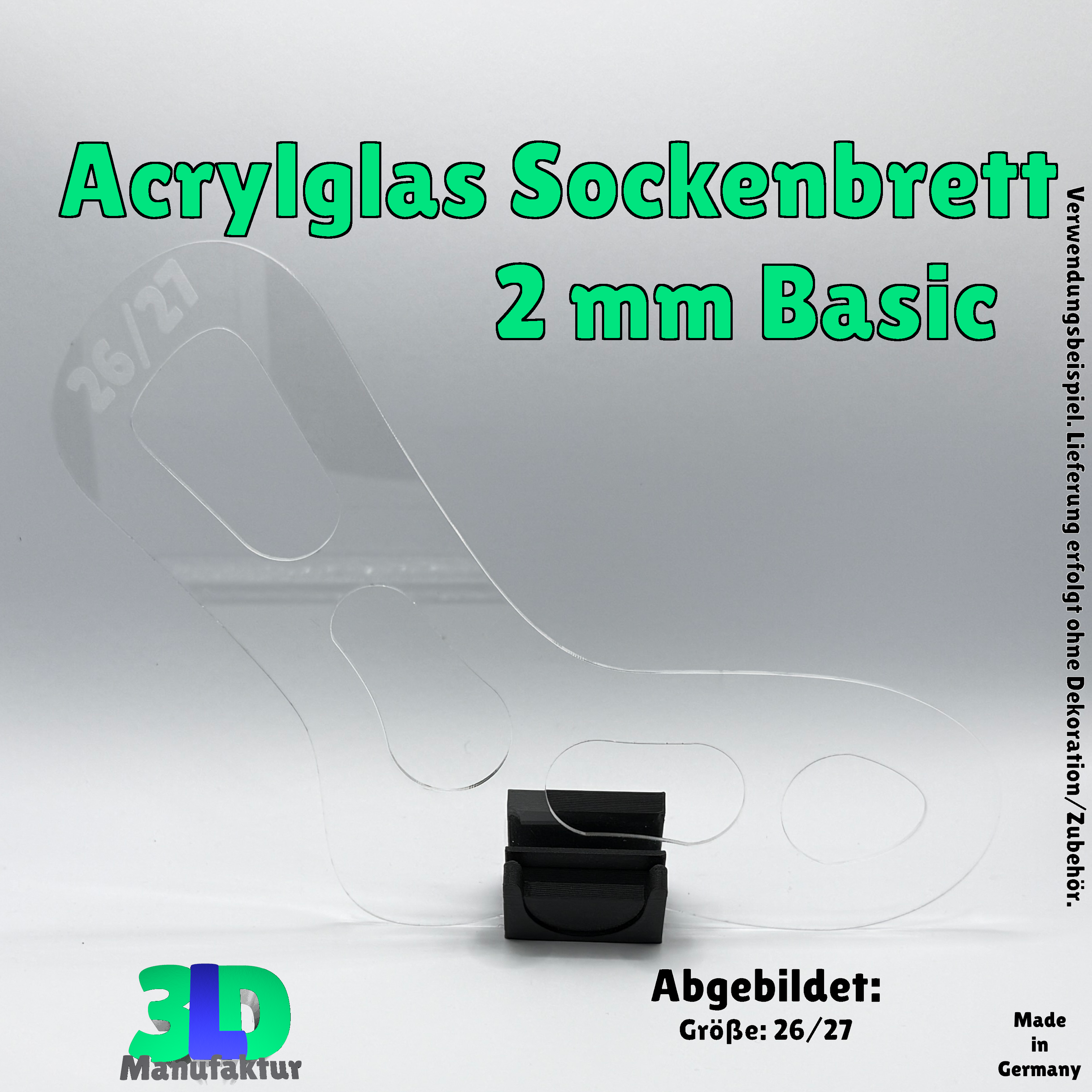 Ab 8,45 Euro: Sockenspanner Acryl – Sockenbretter Strickhilfe zum Stricken, Spannen & Trocknen