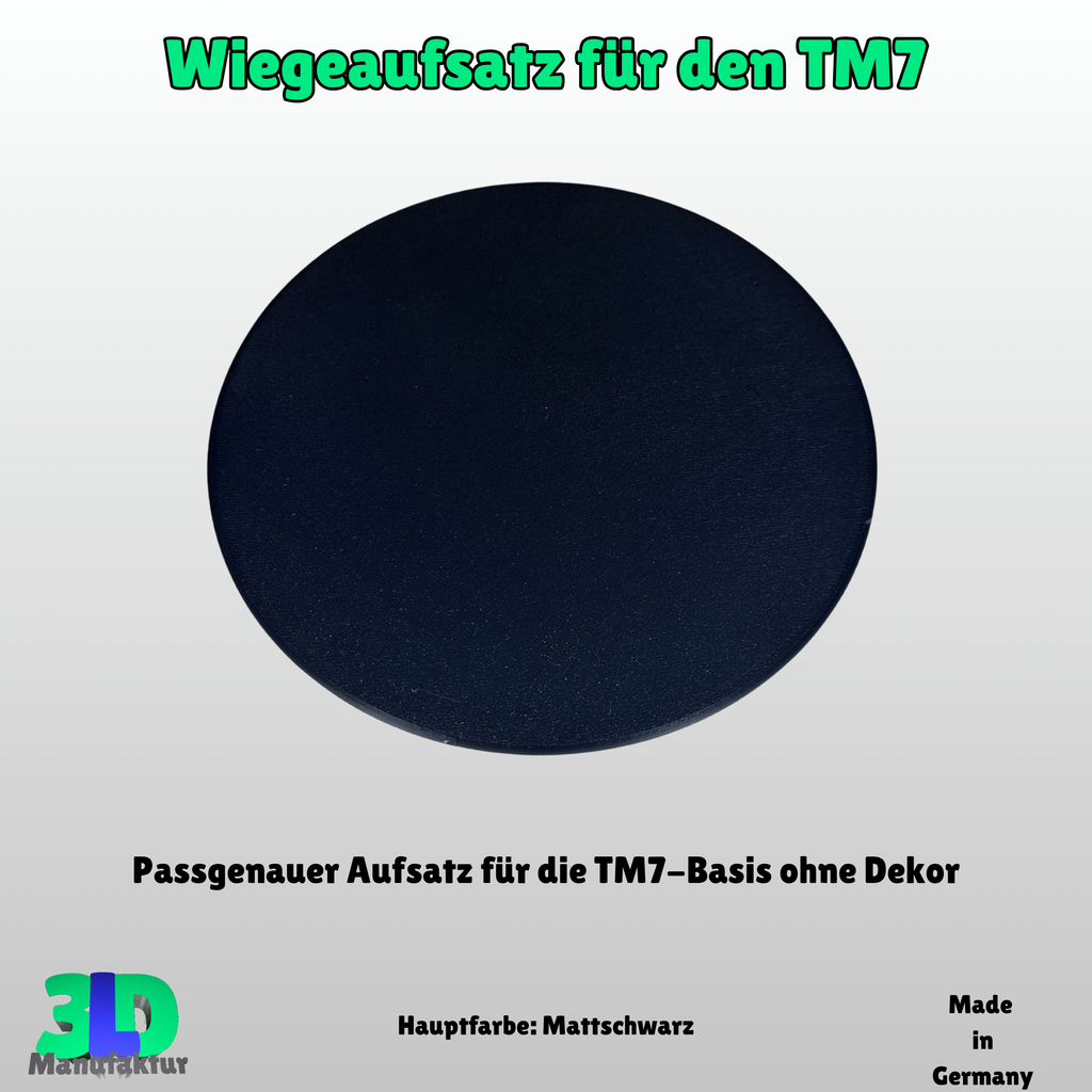 Thermomix TM7 Waagenaufsatz – Zubehör zum Wiegen ohne Topf – 3D-Druck Platte – Küchenhelfer – Geschenk für Thermomix-Fans und Kochliebhaber