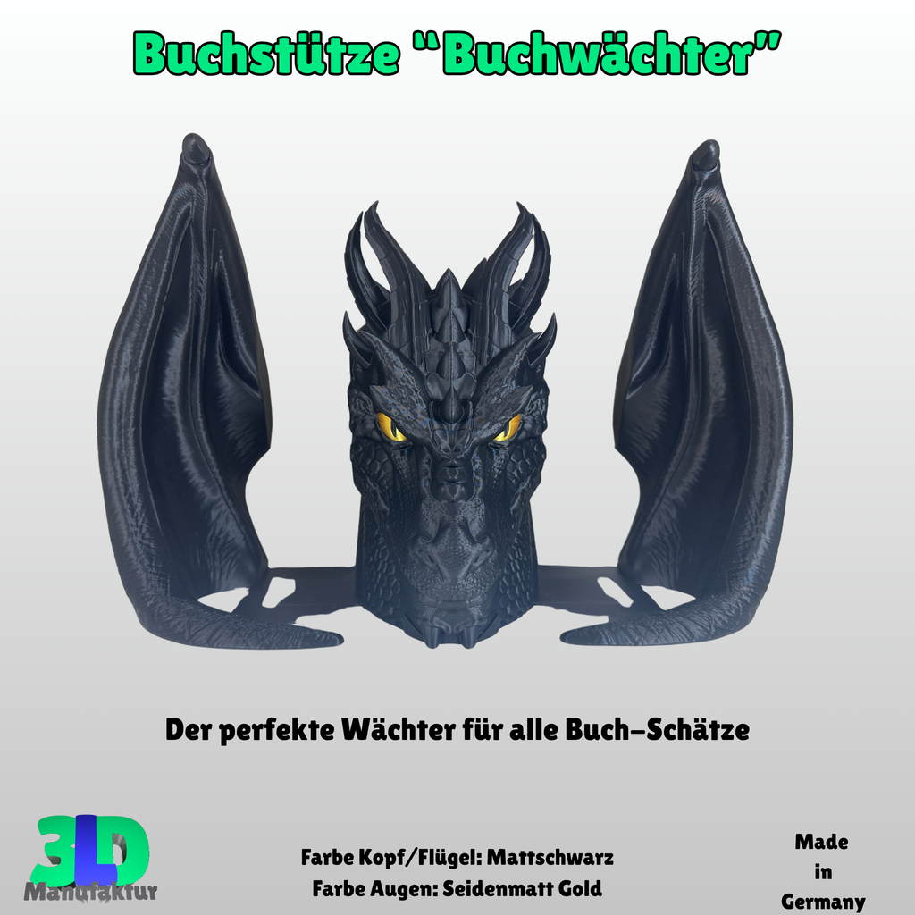 Ab 19,95 Euro | Buchstütze Drache Buchwächter - Geschenkidee für: Empyrean Series Fourth Wing Iron Flame Onyx Storm
