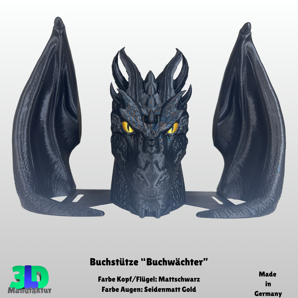 Ab 19,95 Euro | Buchstütze Drache Buchwächter - Geschenkidee für: Empyrean Series Fourth Wing Iron Flame Onyx Storm