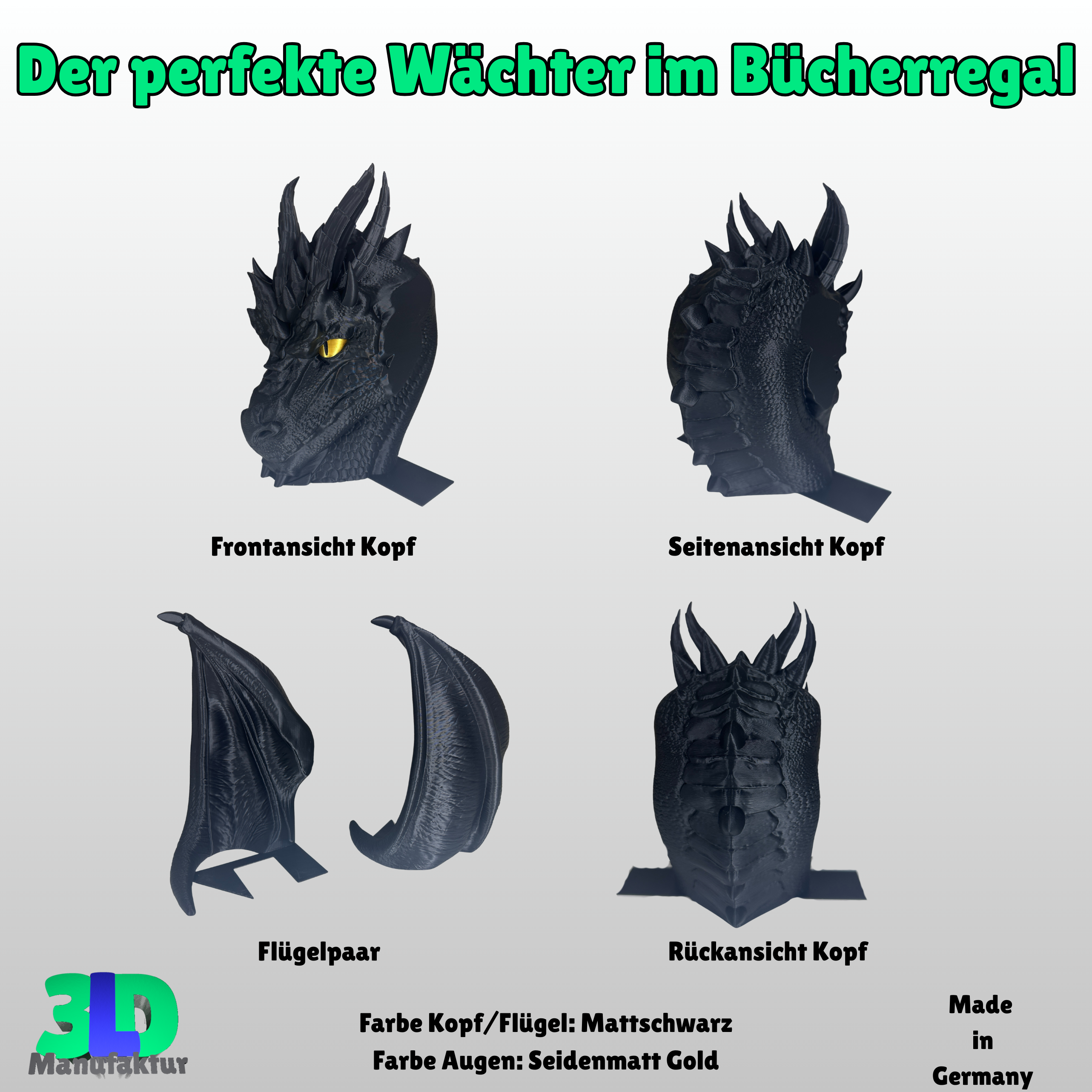 Ab 19,95 Euro | Buchstütze Drache Buchwächter - Geschenkidee für: Empyrean Series Fourth Wing Iron Flame Onyx Storm