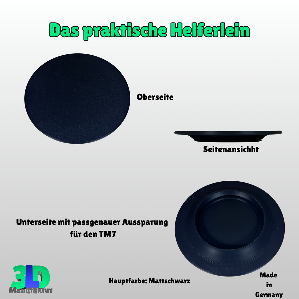 Thermomix TM7 Waagenaufsatz – Zubehör zum Wiegen ohne Topf – 3D-Druck Platte – Küchenhelfer – Geschenk für Thermomix-Fans und Kochliebhaber