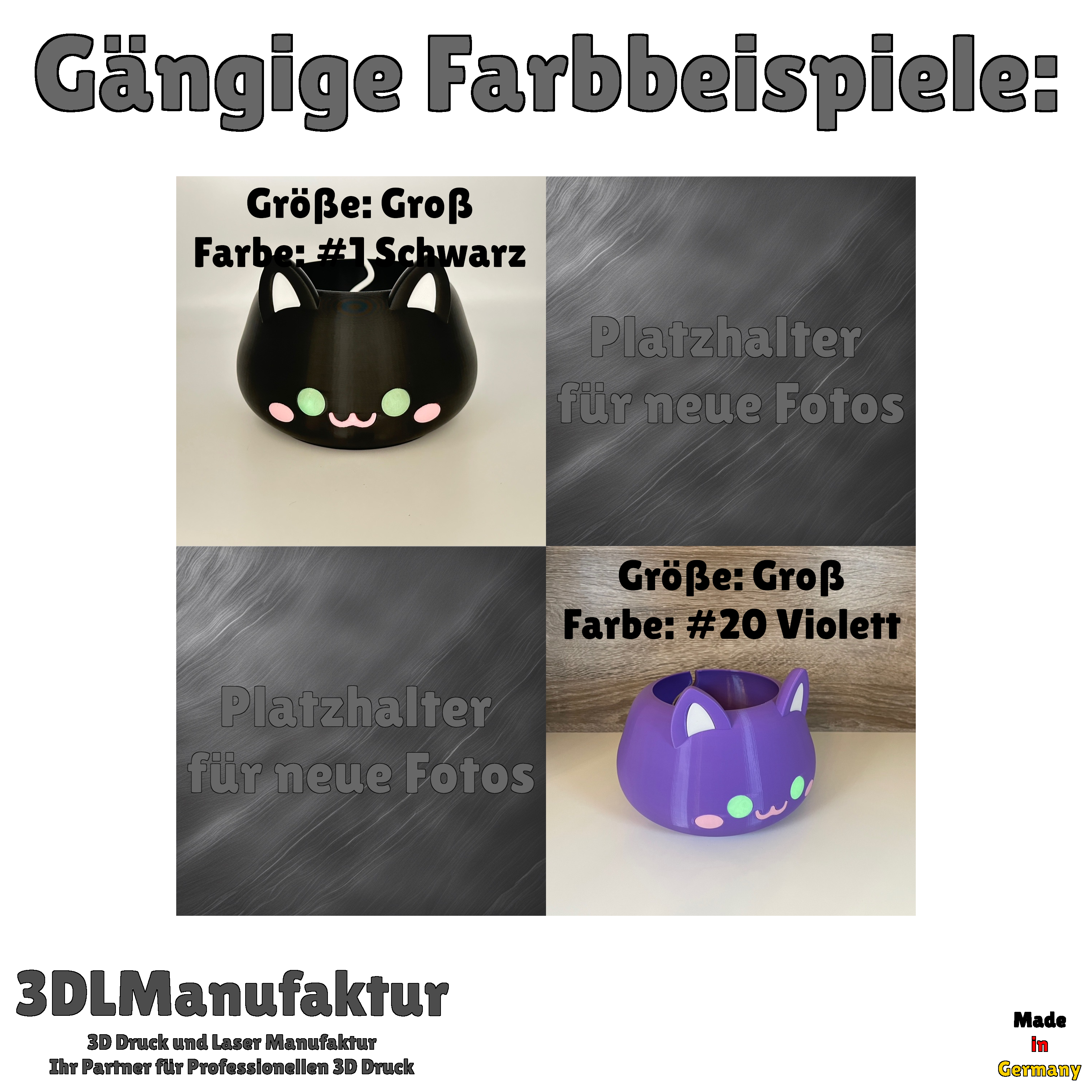 Ab 19,95Euro | Kreative Handarbeit mit Stil: 3D-gedruckte Katzen Garnschale für Katzenliebhaber