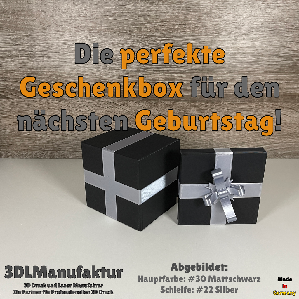 Geschenkbox mit Drehverriegelung - sichere Aufbewahrung, edles Design, Geschenkidee für Geburtstag, Hochzeit, Jubiläum