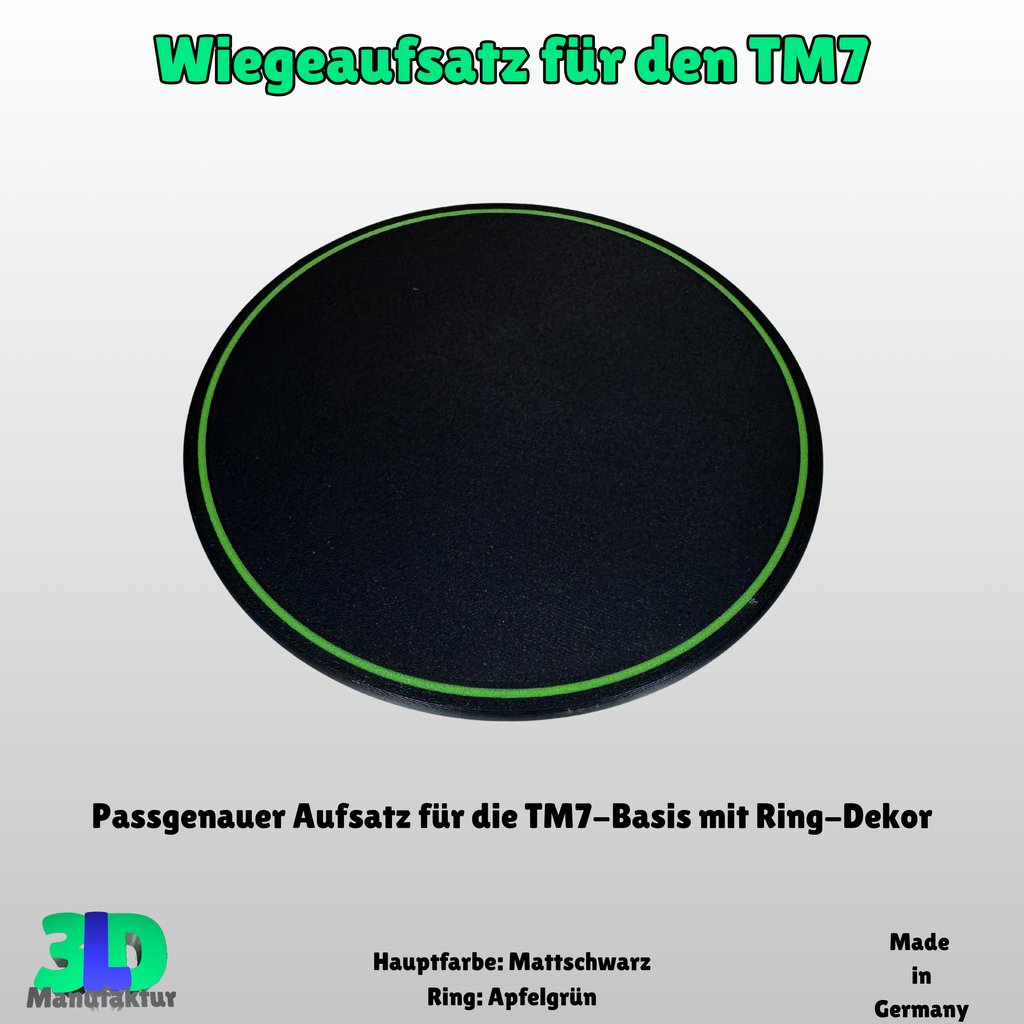 Thermomix TM7 Waagenaufsatz – Zubehör zum Wiegen ohne Topf – 3D-Druck Platte – Küchenhelfer – Geschenk für Thermomix-Fans und Kochliebhaber