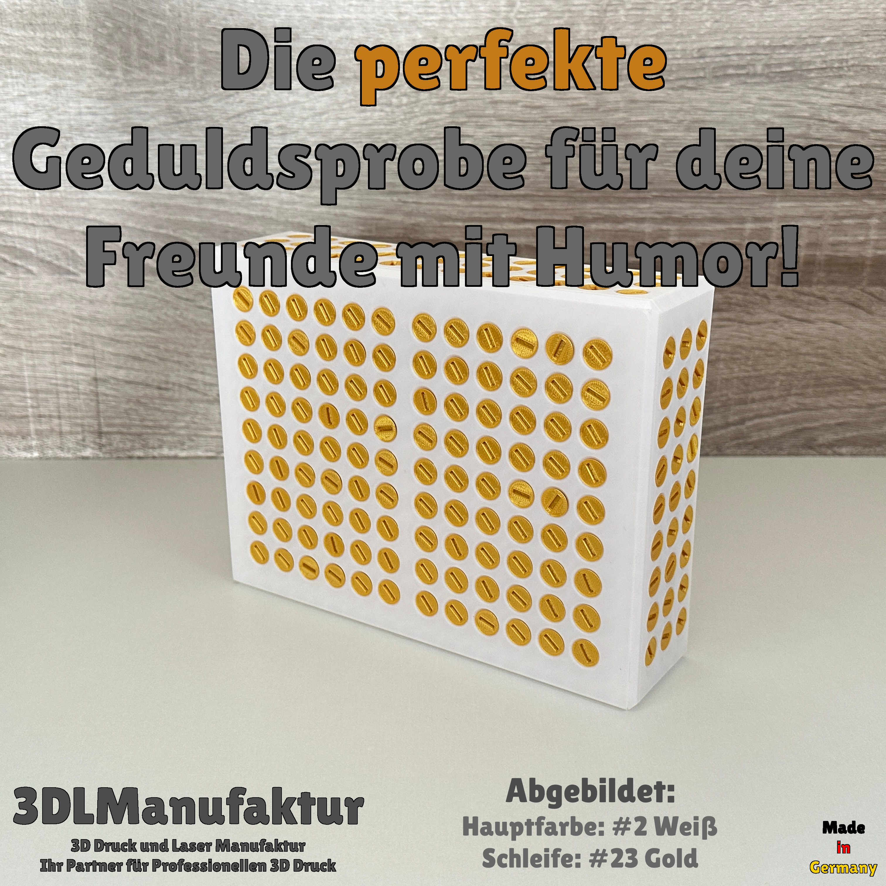 400 Schrauben Geschenkbox - Fertig zum Befüllen, Unterhaltung beim Auseinanderschrauben, Kreatives Handwerker Geschenk