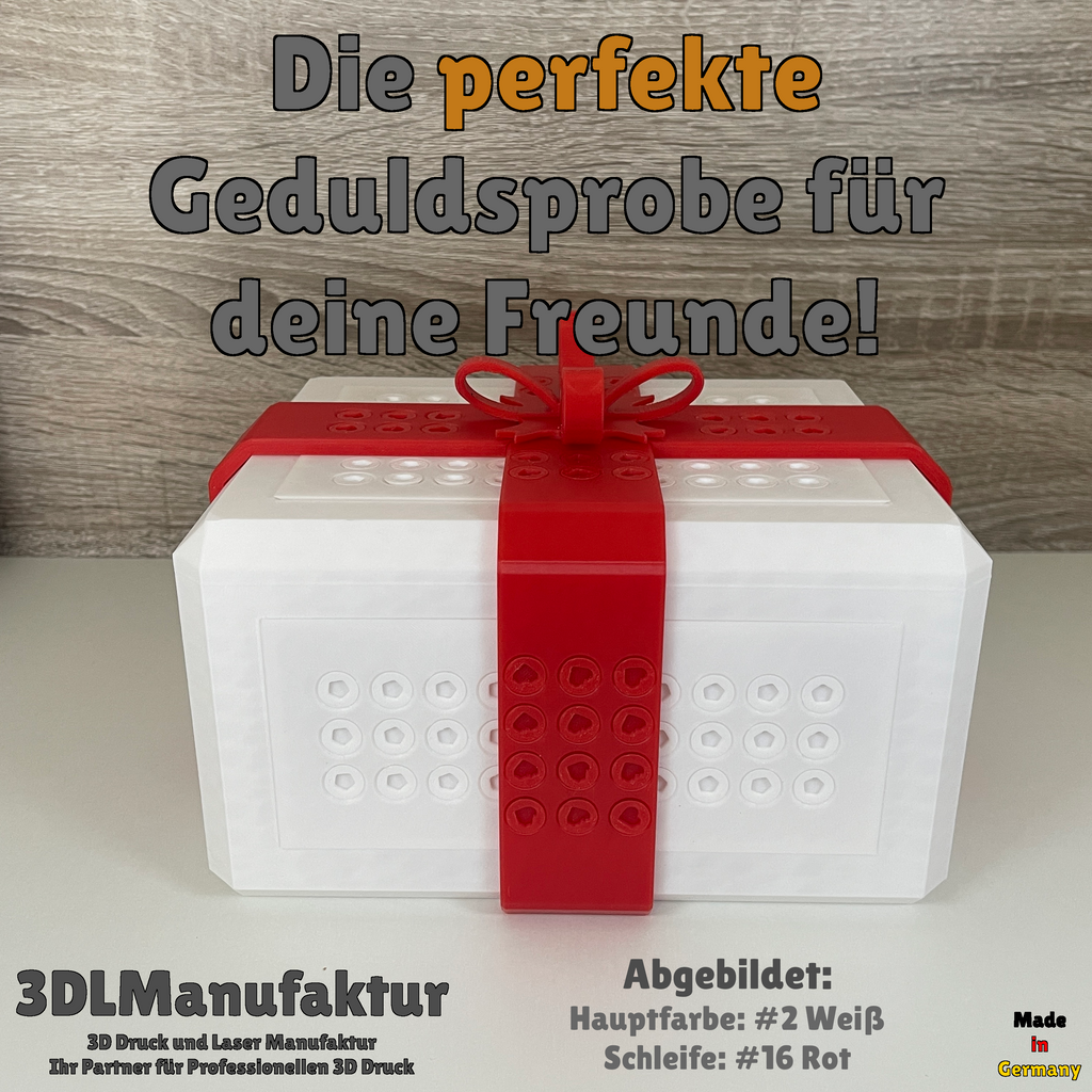 Lästige Geschenkbox mit 622 Schrauben und 2 Schraubendrehern | Arschlochbox | Geschenkidee | Ärgern | Nervige Verpackung