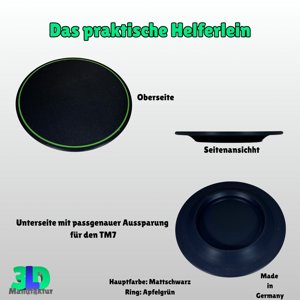 Thermomix TM7 Waagenaufsatz – Zubehör zum Wiegen ohne Topf – 3D-Druck Platte – Küchenhelfer – Geschenk für Thermomix-Fans und Kochliebhaber