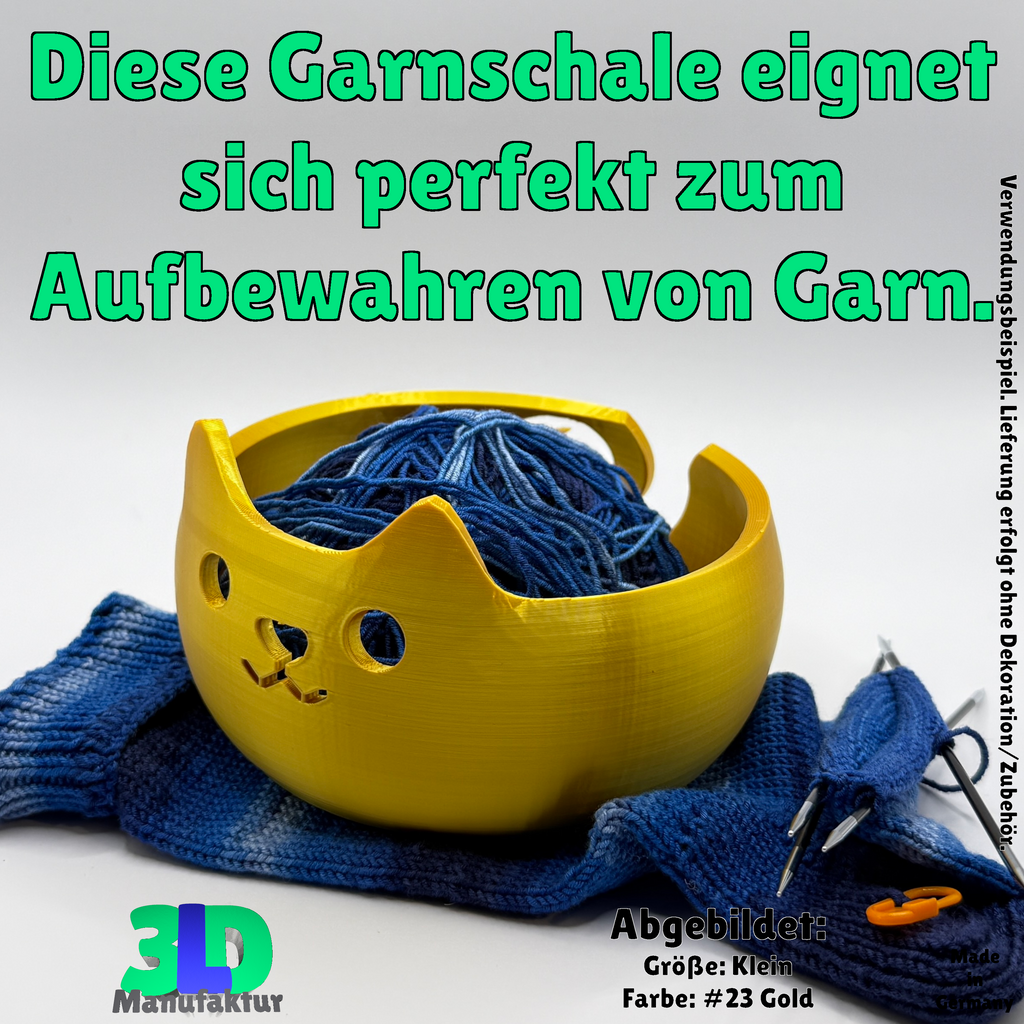 Ab 15,95 Euro | Katzengarnschale - stilvolle Garnhalterung für Katzenliebhaber und Strickfans, handgemacht und einzigartig!