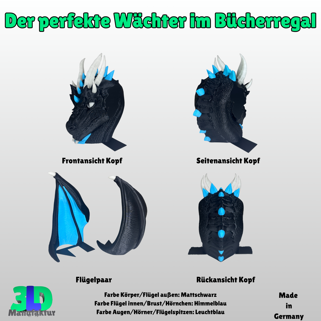 Ab 24,95 Euro | Buchstütze Drache Leuchtfeuer - Geschenkidee für: Empyrean Series Fourth Wing Iron Flame Onyx Storm