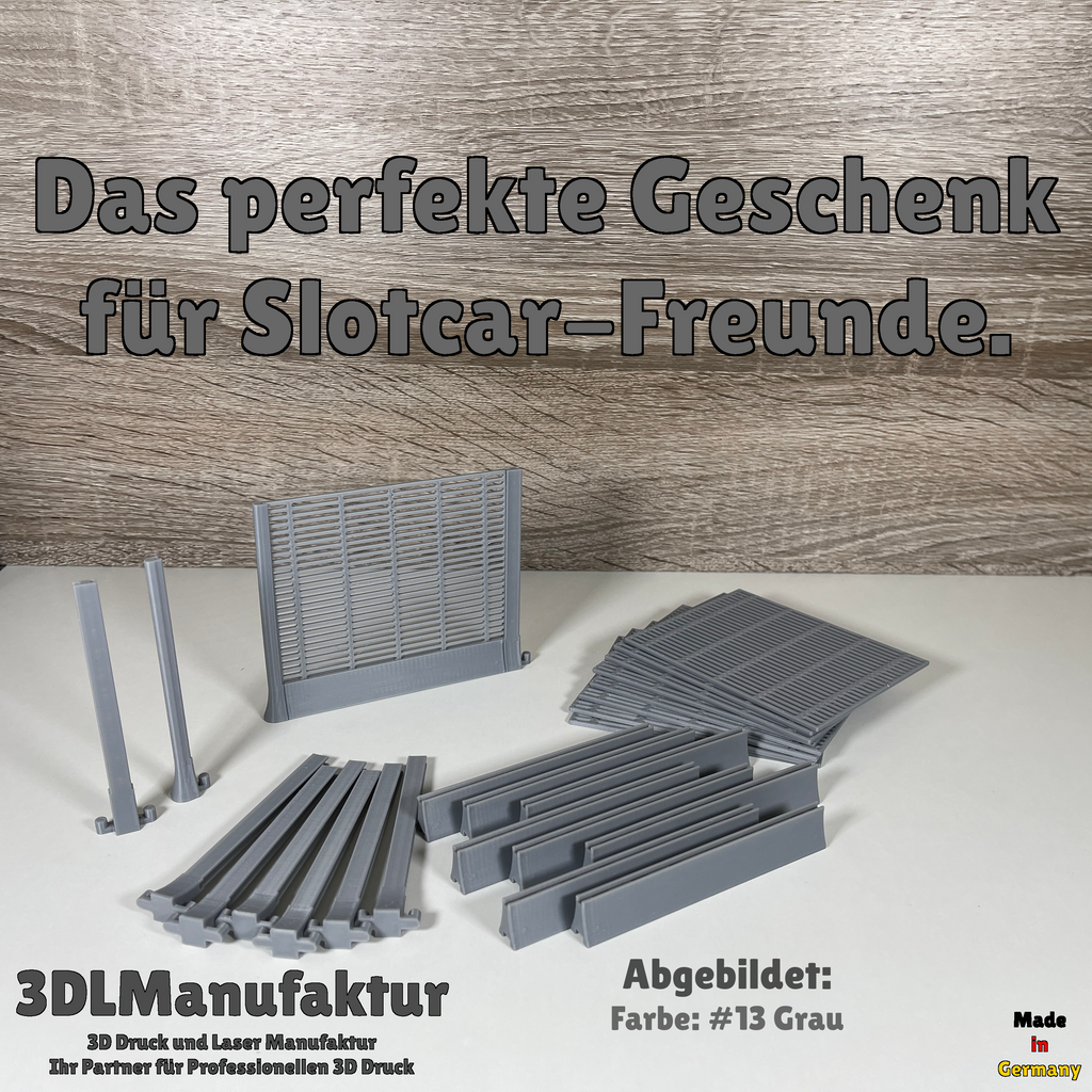 Slotcar | Carrera 124 132 | Boxengassen Zaun