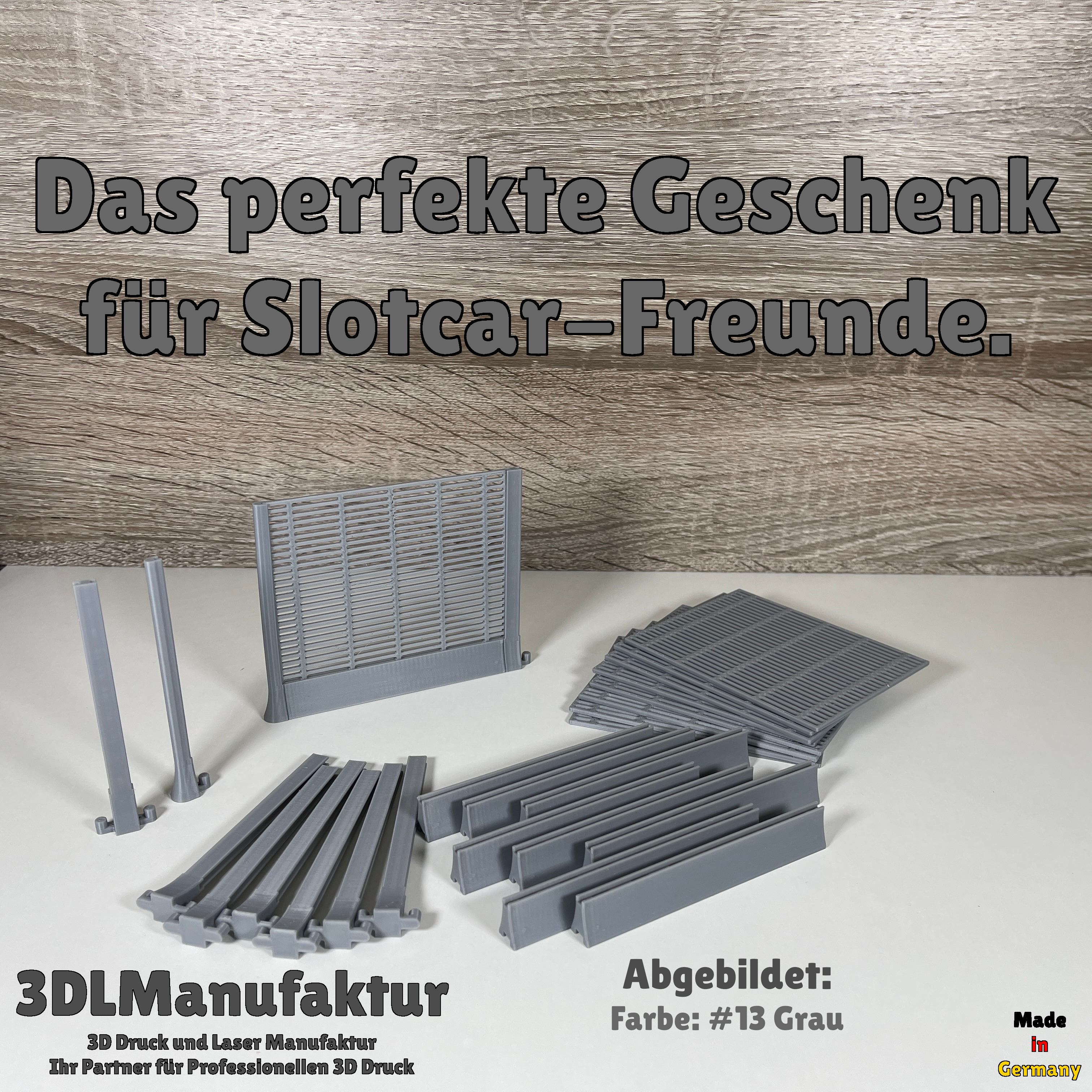 Slotcar | Carrera 124 132 | Boxengassen Zaun