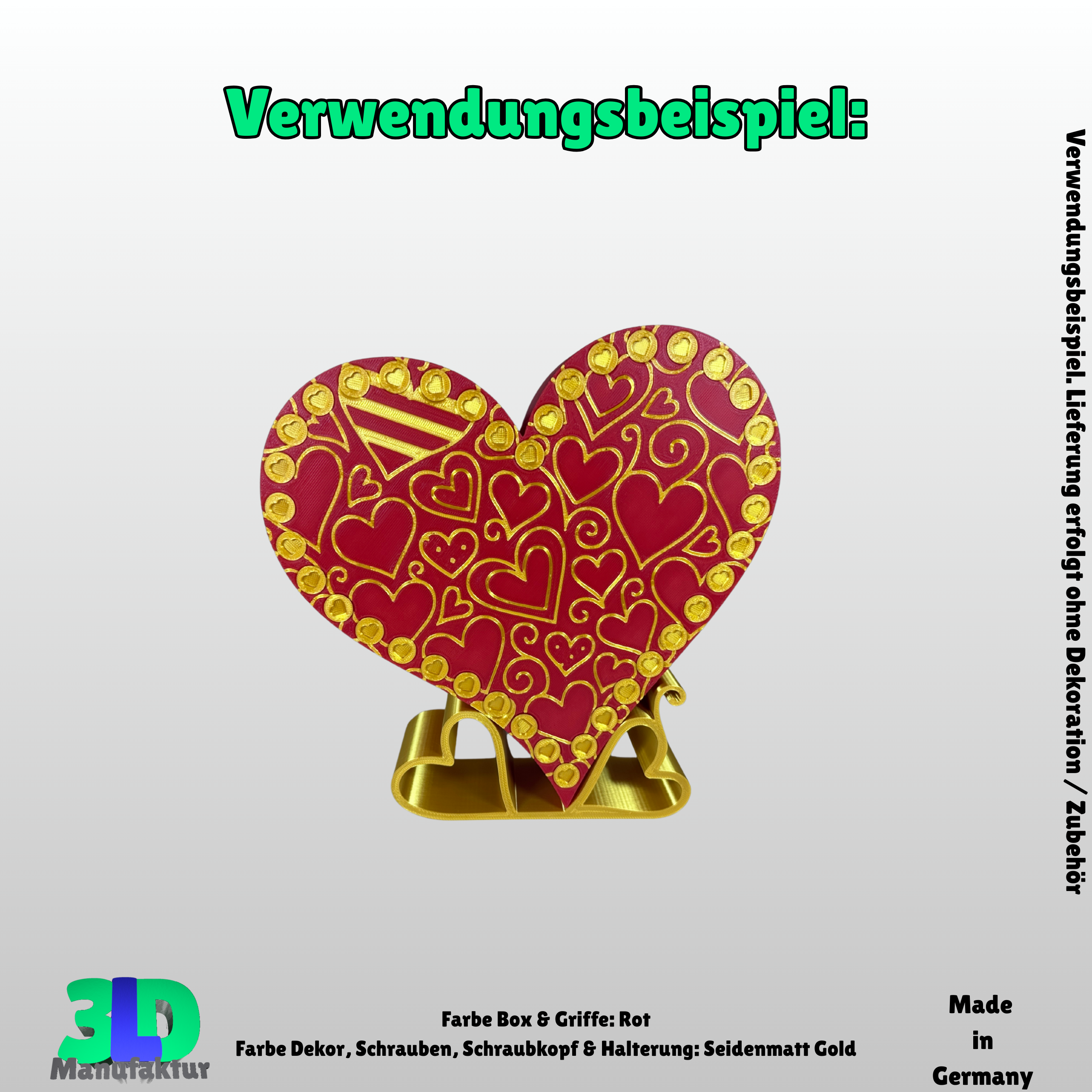 Ab 34,95 Euro | Geschenkbox Schraubenherz mit 39 Schrauben - Schmuckbox & Geschenkverpackung