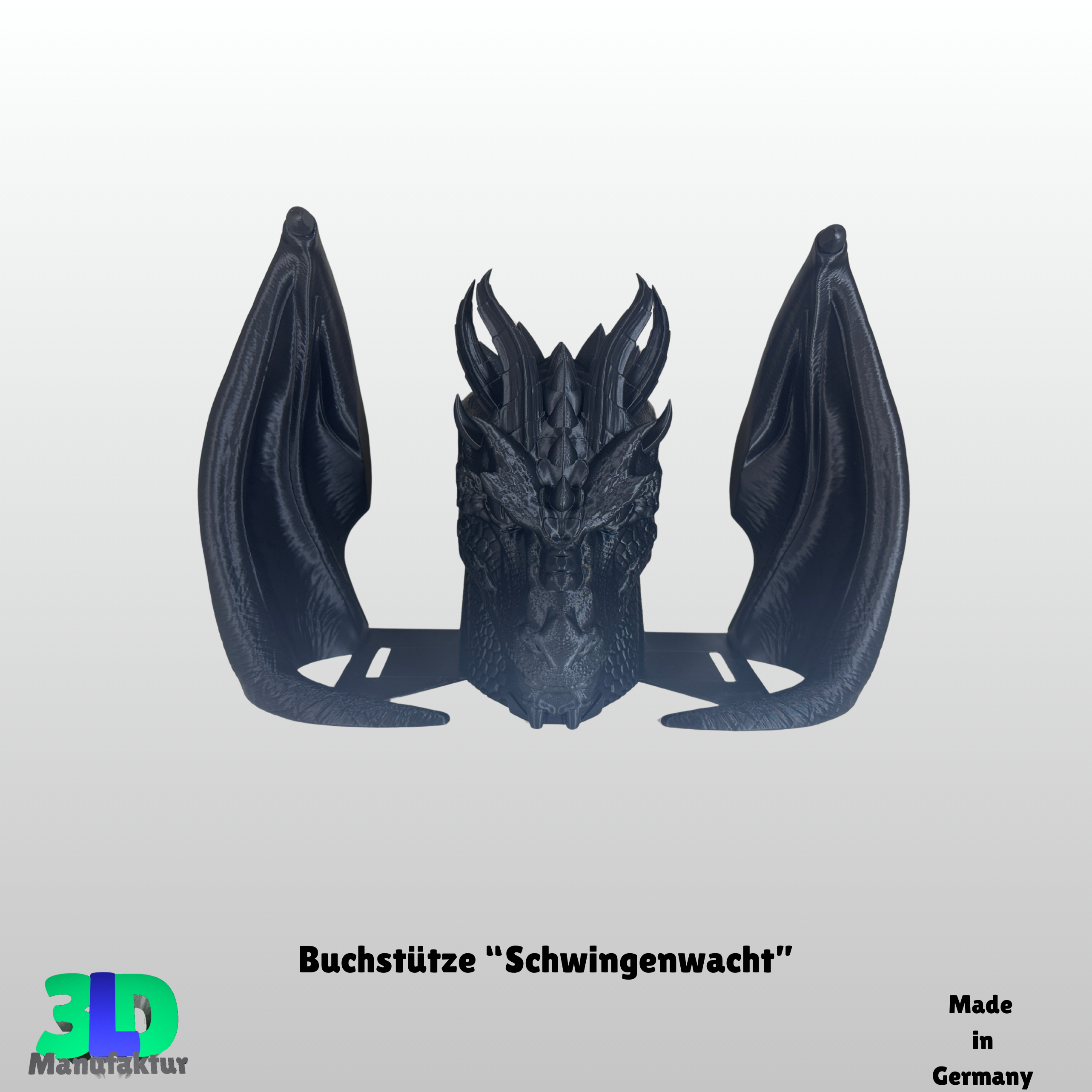 Ab 19,95 Euro | Buchstütze Drache Schwingenwacht - Geschenkidee für: Empyrean Series Fourth Wing Iron Flame Onyx Storm