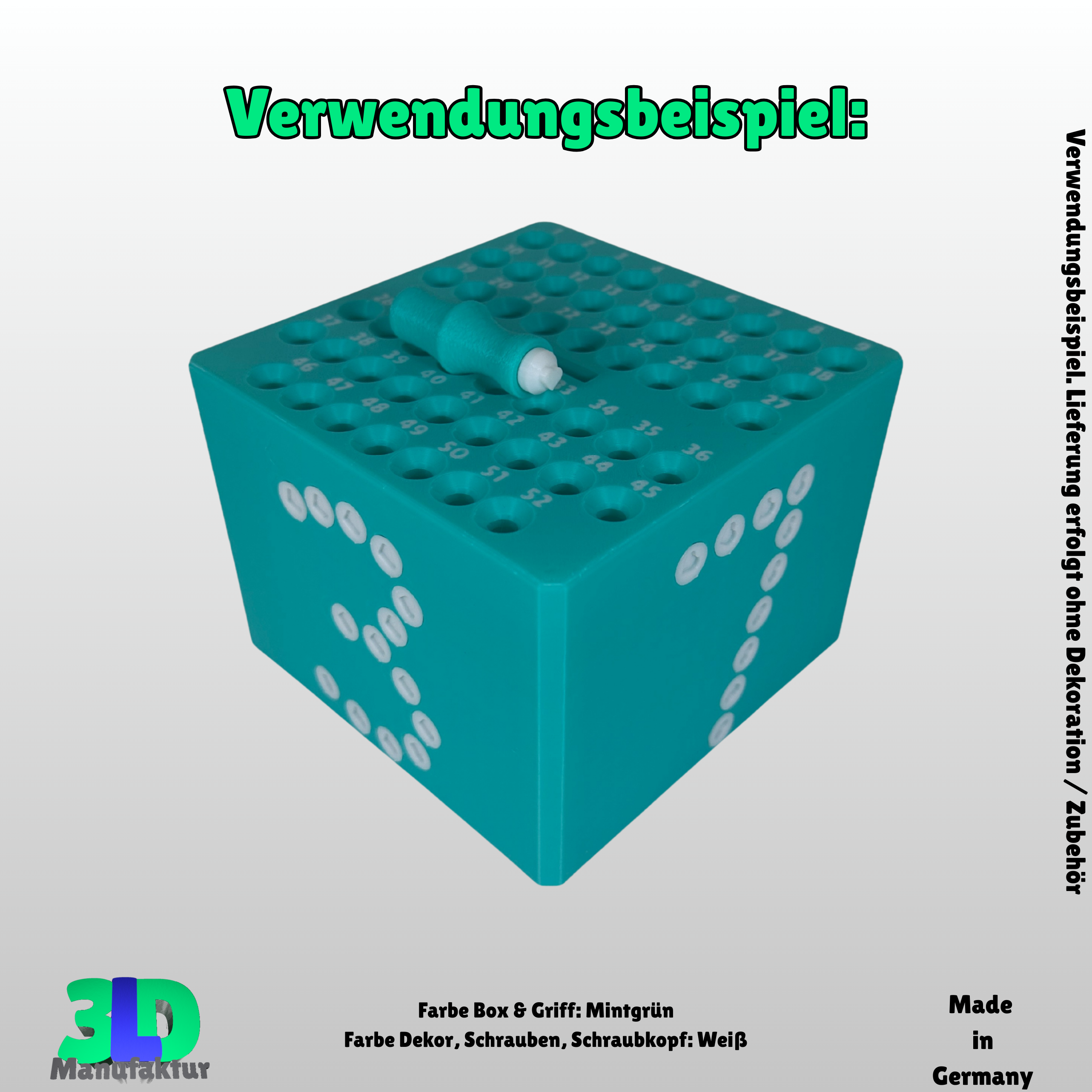 Spardose Sparchallenge – 52 Wochen Sparbox für Urlaub, Hochzeit oder Auto – Geschenkidee