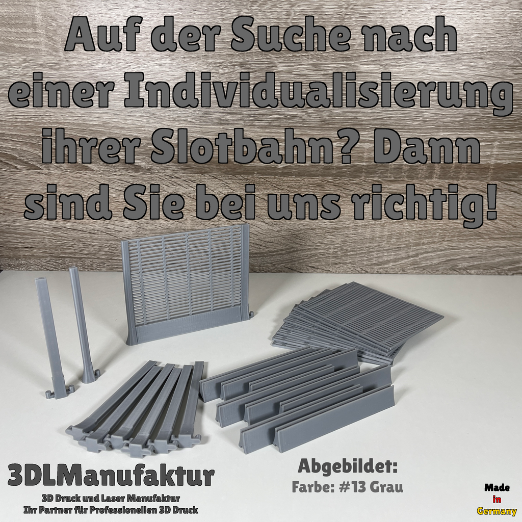 Slotcar | Carrera 124 132 | Boxengassen Zaun