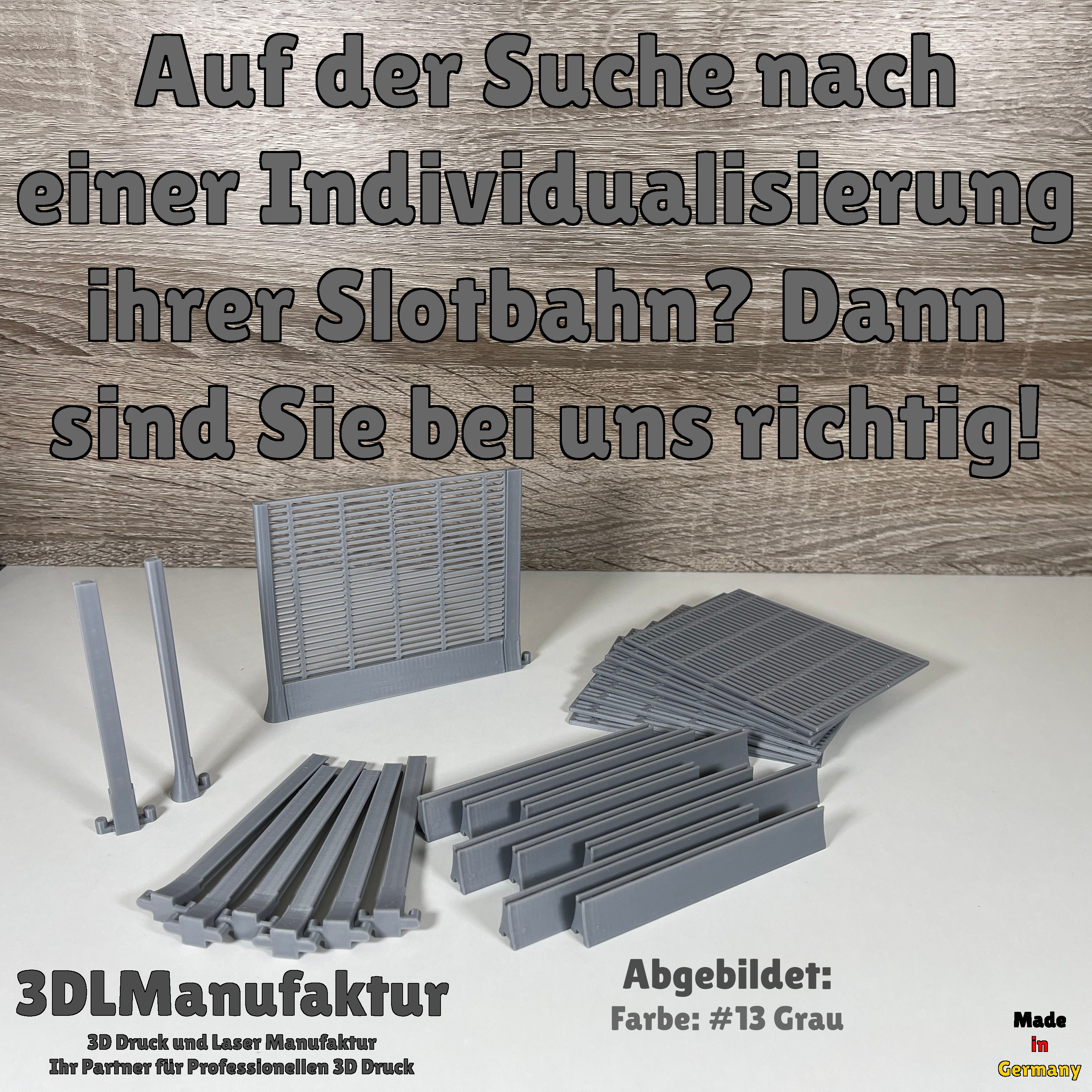 Slotcar | Carrera 124 132 | Boxengassen Zaun