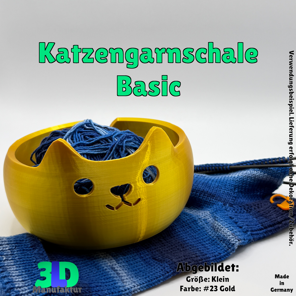Ab 15,95 Euro | Katzengarnschale - stilvolle Garnhalterung für Katzenliebhaber und Strickfans, handgemacht und einzigartig!
