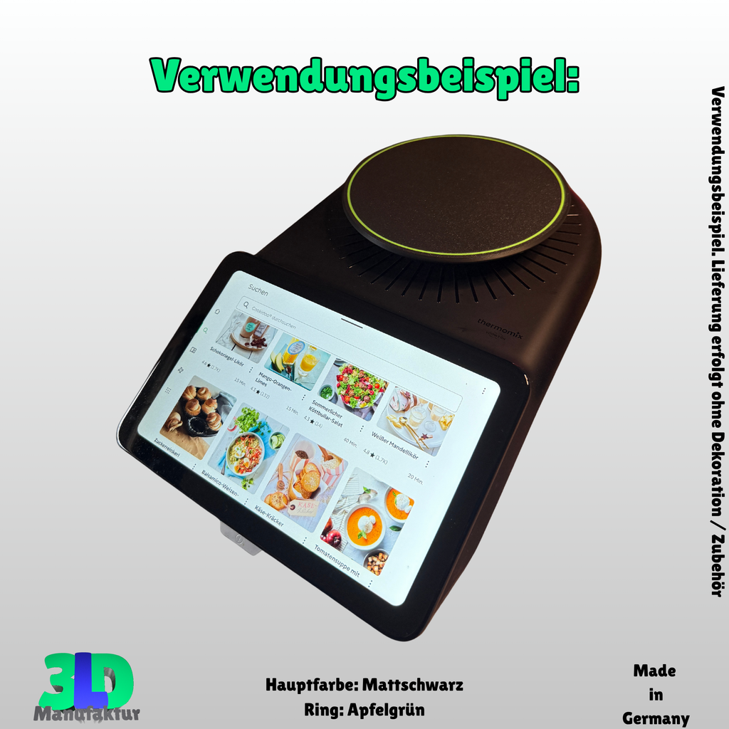 Thermomix TM7 Waagenaufsatz – Zubehör zum Wiegen ohne Topf – 3D-Druck Platte – Küchenhelfer – Geschenk für Thermomix-Fans und Kochliebhaber