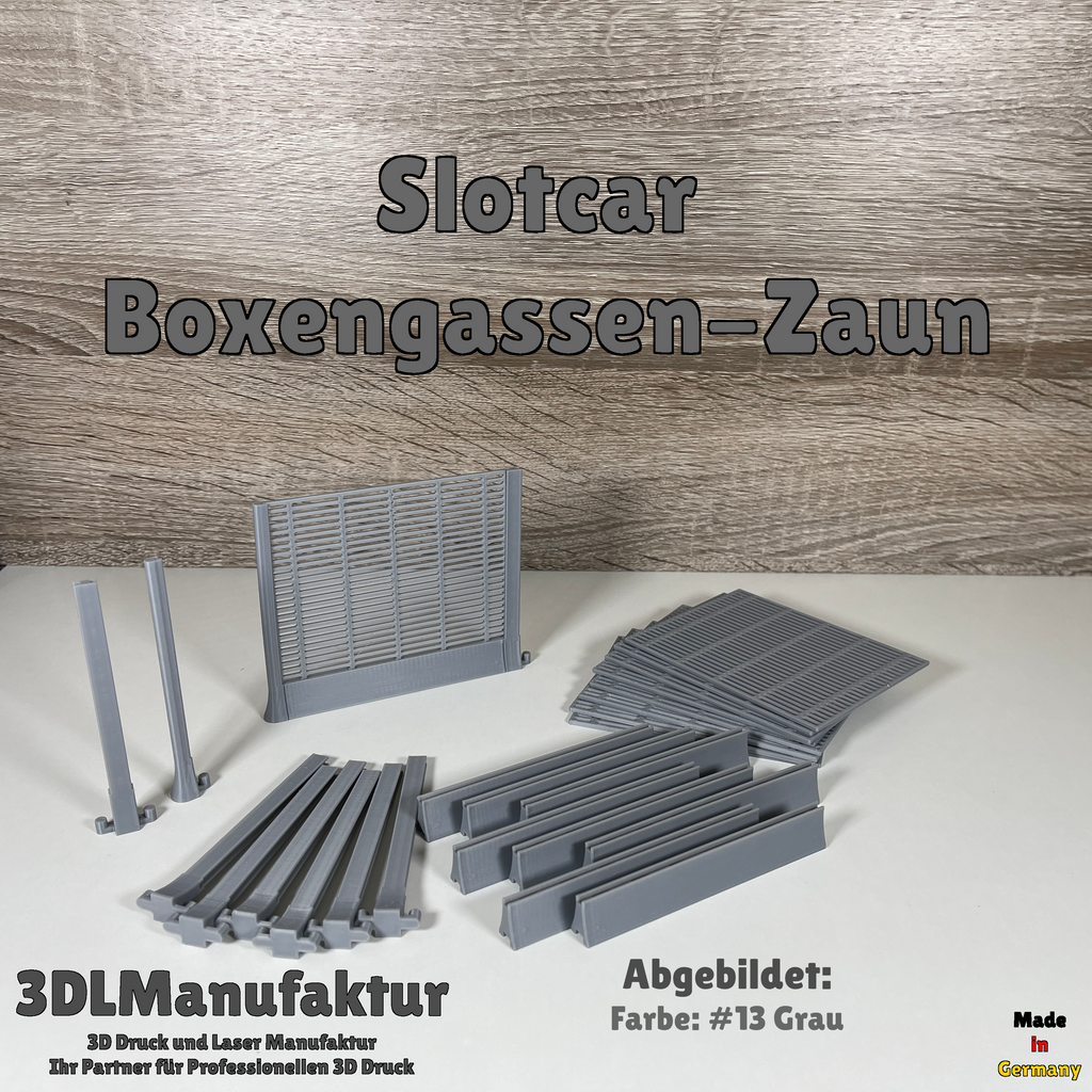 Slotcar | Carrera 124 132 | Boxengassen Zaun