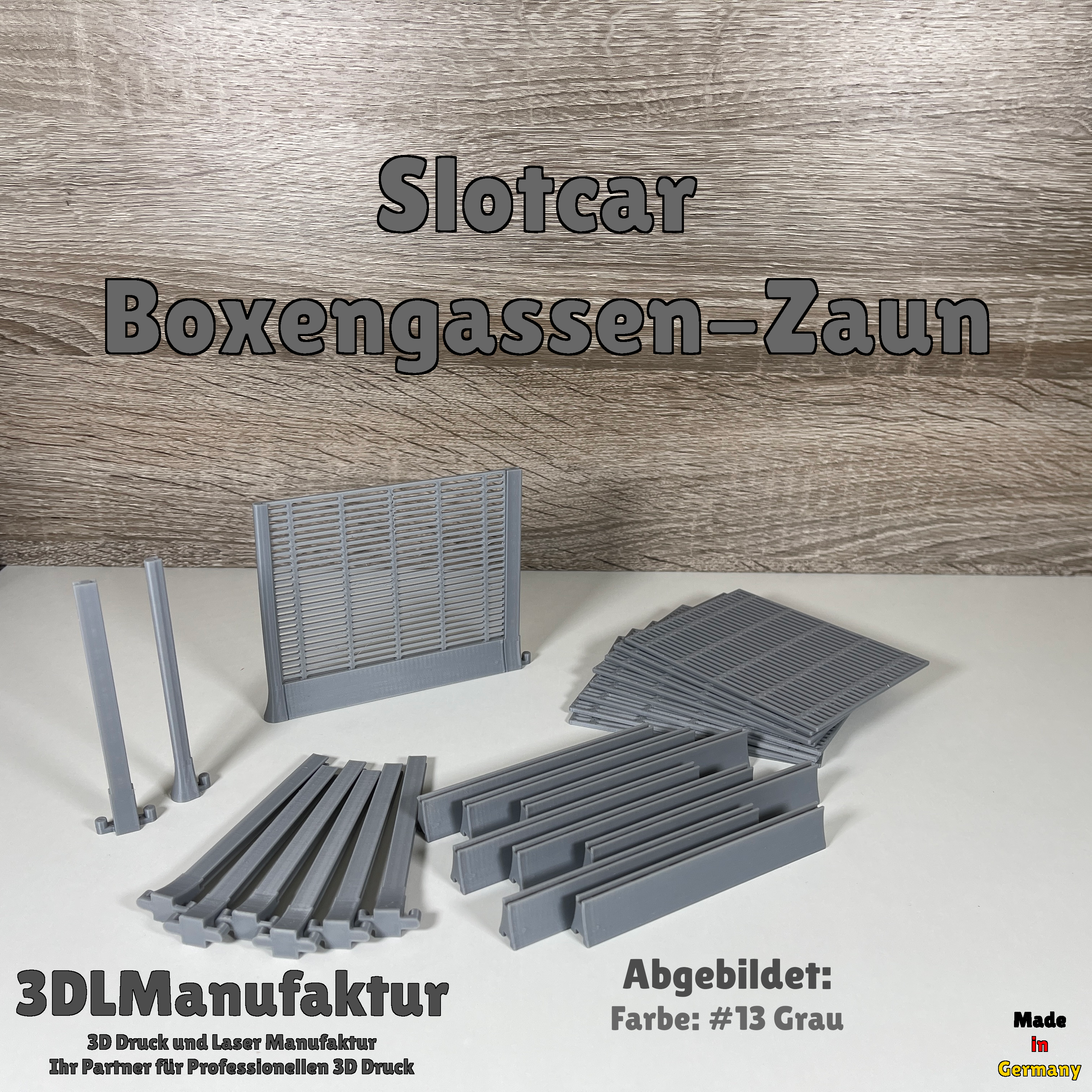 Slotcar | Carrera 124 132 | Boxengassen Zaun