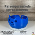 Ab 24,95 Euro | Katzengarnschale mit Knickohr extra Schwer Strickkatze, Garnhalter für Wolle, Handarbeit Zubehör, Geschenk für Katzenfreunde