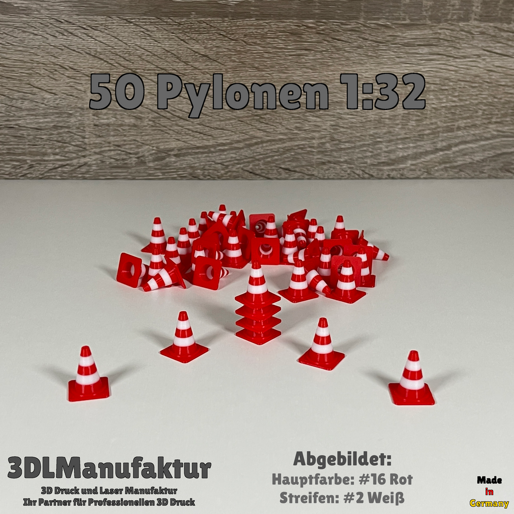 Slotcar | Carrera Digital 124 132 | Drift Racer | 50 Pylonen