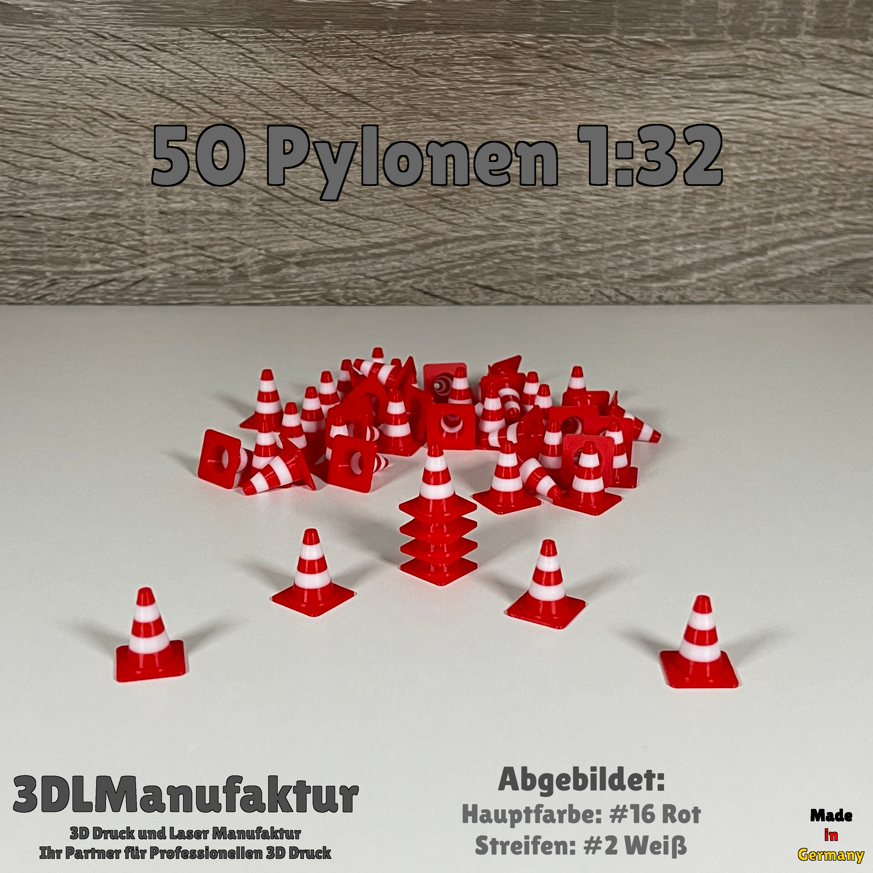 Slotcar | Carrera Digital 124 132 | Drift Racer | 50 Pylonen