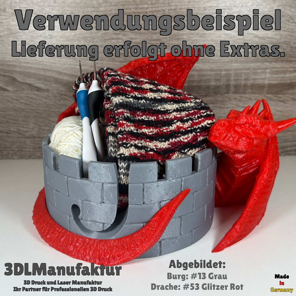 Drachengarnschale für Drachenliebhaber | Drache der Burg Schützt