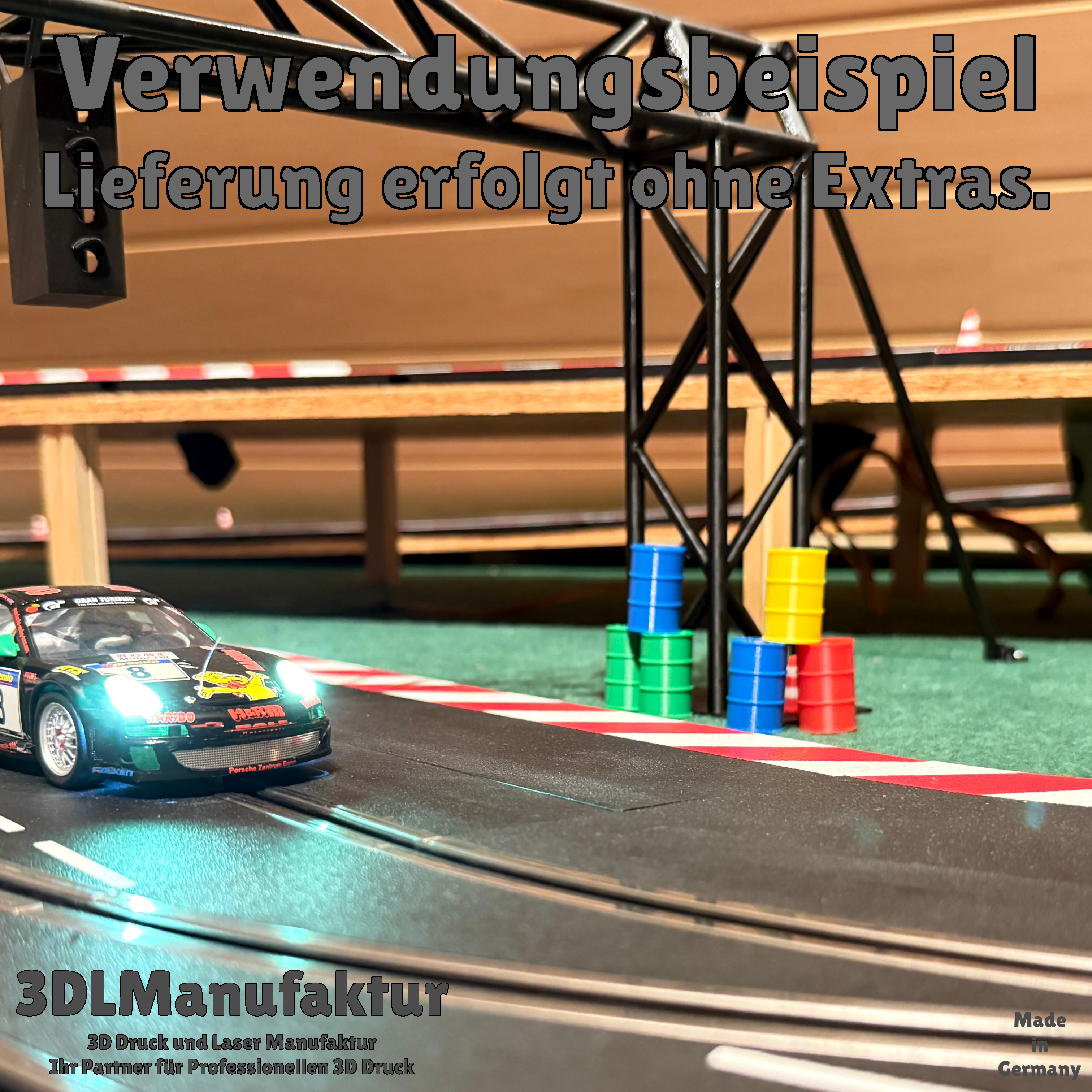 Slotcar | Carrera Digital 124 132 | Drift Racer | Ölfässer Geschenkidee Modellbau