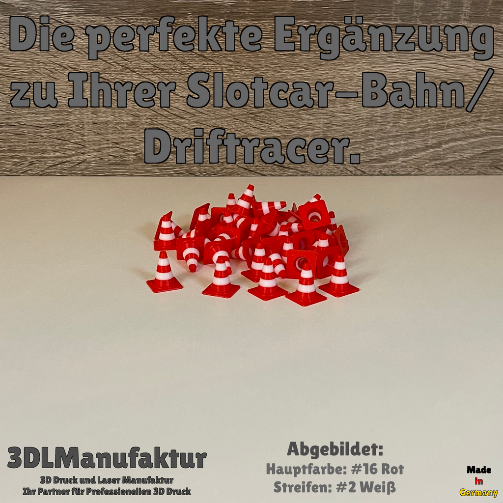 Slotcar | Carrera Digital 124 132 | Drift Racer | 50 Pylonen
