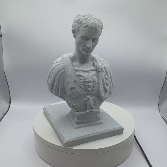 Julius Cäsar - Augustus - Stiftehalter - Büste im antiken Design, Schreibtisch Organizer, Stifte Halter, Geschenkidee