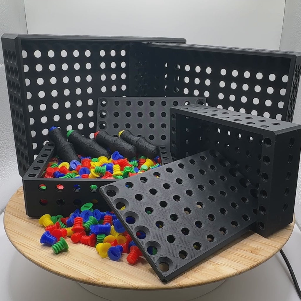 400 Schrauben Geschenkbox - 4 Schrauben / Bits - Fertig zum Befüllen, Unterhaltung beim Auseinanderschrauben, Kreatives Handwerker Geschenk